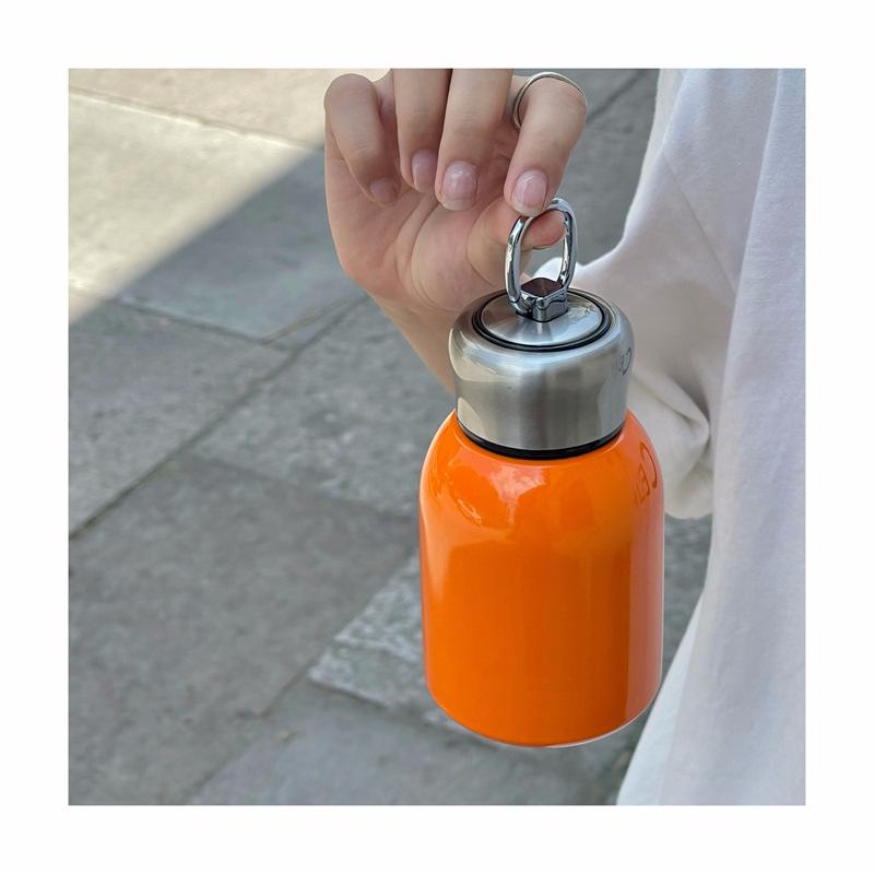 Креативные мини-пухлые термосы из нержавеющей стали, портативные кольца, портативные высококачественные студенческие чашки для пар.