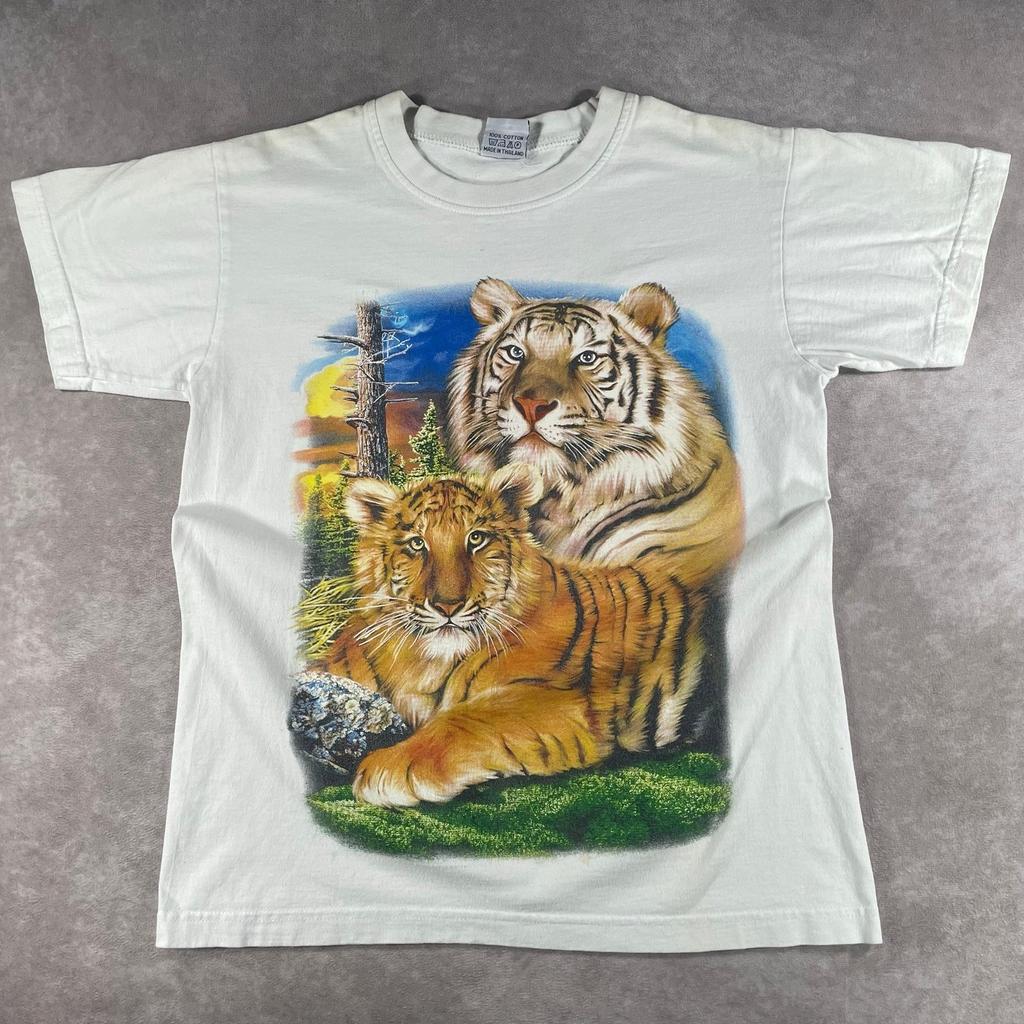 90’s Tiger Nature Animal Kingdom Small T-shirt