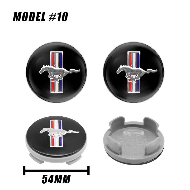 54mm 4pcs Car Wheel Center Hub Metal Emblem Cap Cover for Ford Focus 2 Mk3 F150 Mondeo C-Max Fusion Ranger Escort Explorer Kuga