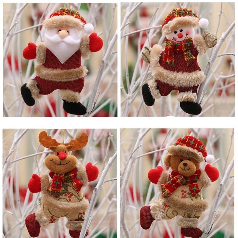 Санта-Клаус Снеговик Рождественская елка Кулон Кукла Повесить украшения