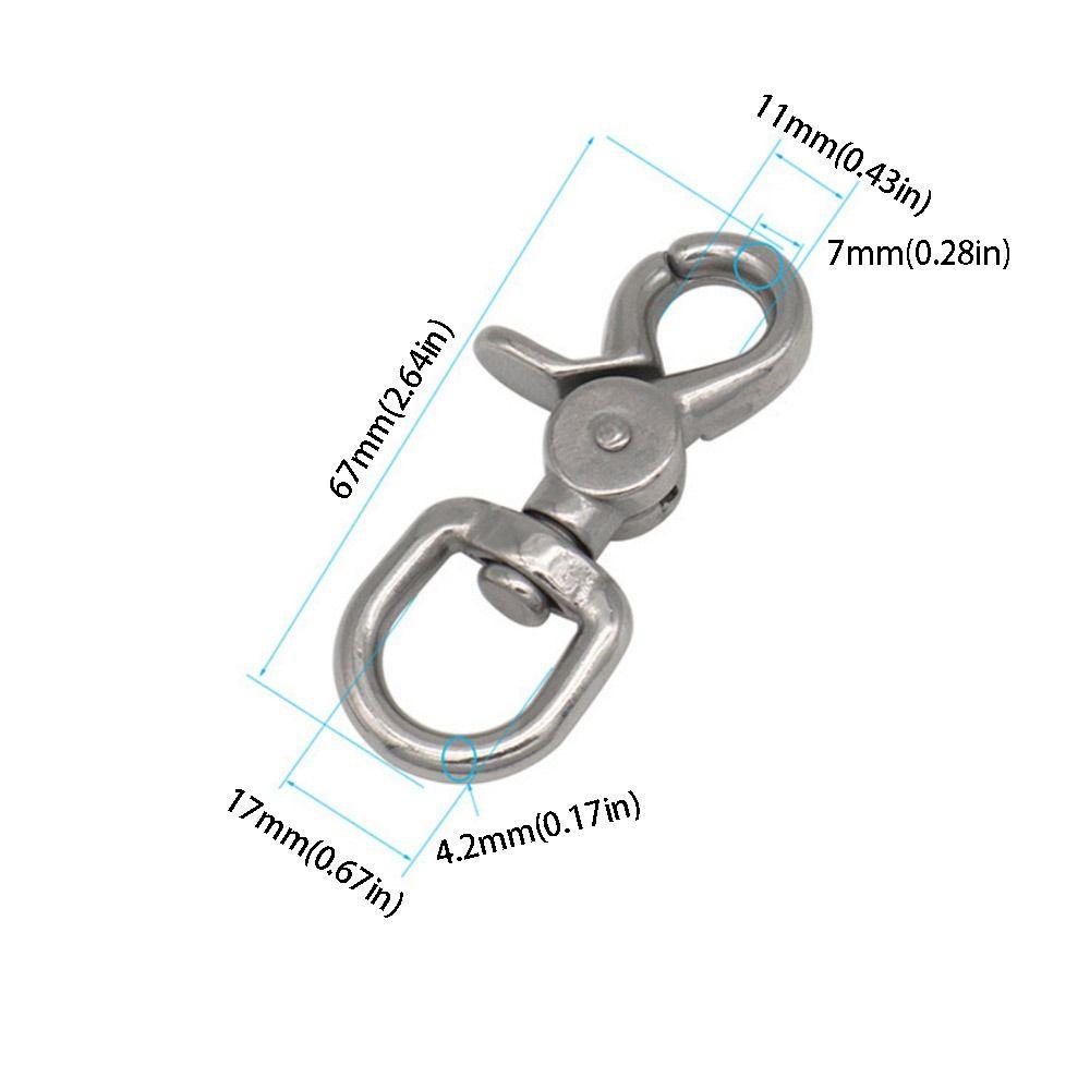 316 Stainless Steel Lobster Clasps Electroplated Zinc Zinc Alloy Swivel Clasps Paracord Lanyard