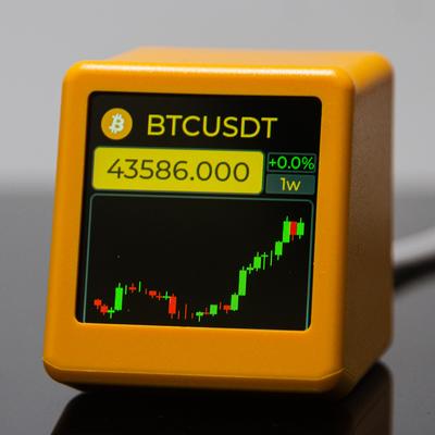 GeekMagic NerdMiner Биткойн Криптовалюта Акции Фьючерсы Курс обмена валюты Отслеживатель цены Тикер Часы с отображением времени Погода