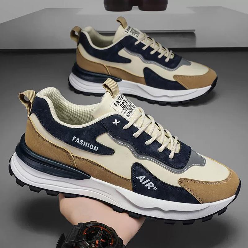 Men Shoes Non-slip Shoes Men's Fashion Black Shoes Breathable Casual Shoes Running Sneakers Men Lightweight Platform Increase Shoes