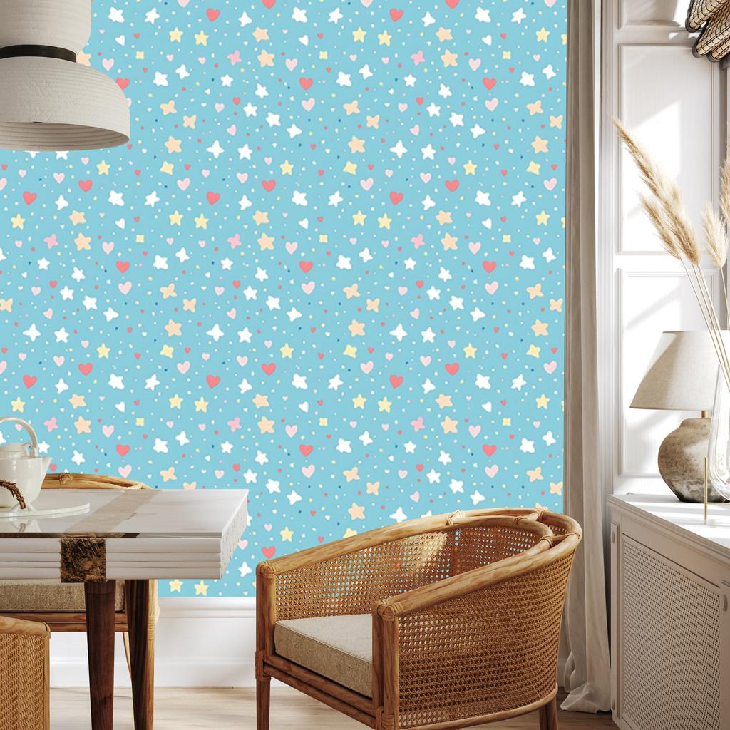 Love Wallpaper Celadon and Turquoise 50x1000