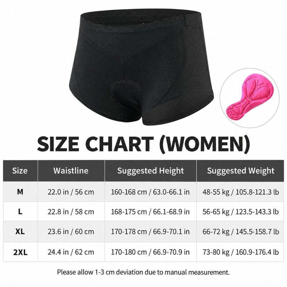 Quick Dry Cycling Shorts 3D Padded Women Bicycle Briefs Women Cycling Underwear  For Women