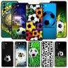 Soccer Ball Football Field Phone Case For Samsung Galaxy S23 S22 S21 S20 FE Ultra 5G S10 S10E S9 S8 Plus 10 20 Silicone Cover