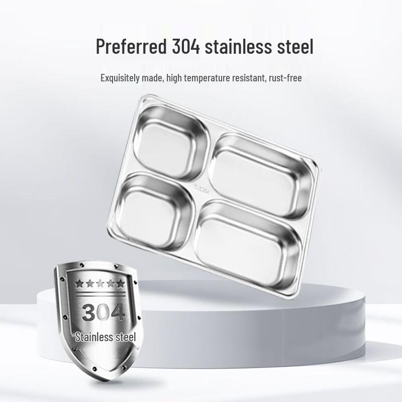 Anmu 304 Stainless Steel 5-Compartment Lunchbox with Lid