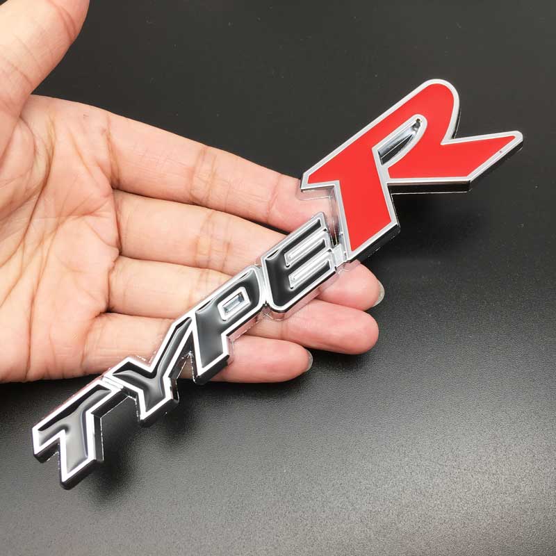 MPC4 3D Metal Car body Side Emblem Badge Sticker For Honda Type R City CR-V XR-V HR-V Accord FIT Jazz Stream Crider Greiz CIVIC