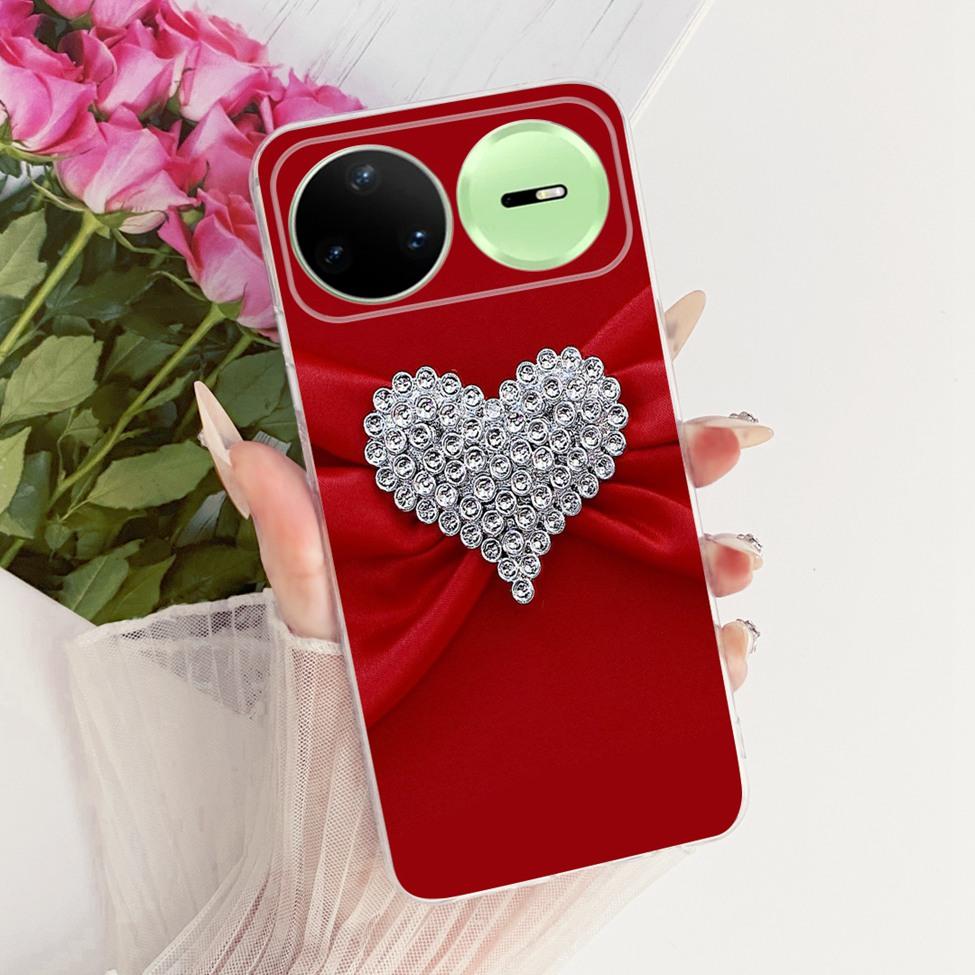 Clear For Huawei Nova 15 Pro Case KLE-AL00U Luxury Cute Cat Fashion Butterfly Cool Painted Casing For Huawei Nova15 Pro Cover