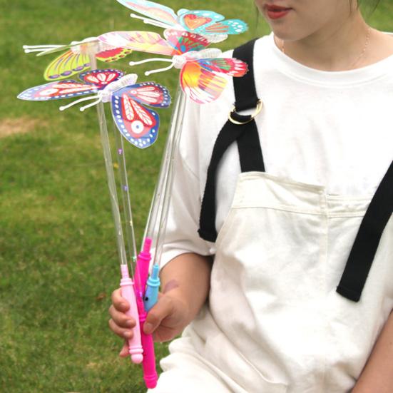 Светящиеся Бабочки Палочка Светящаяся в Темноте 3 Режима Регулируемая Ручная Высокая Яркость Работа от Батареек Цветная Светящаяся Палочка Животное Мигающая Игрушка