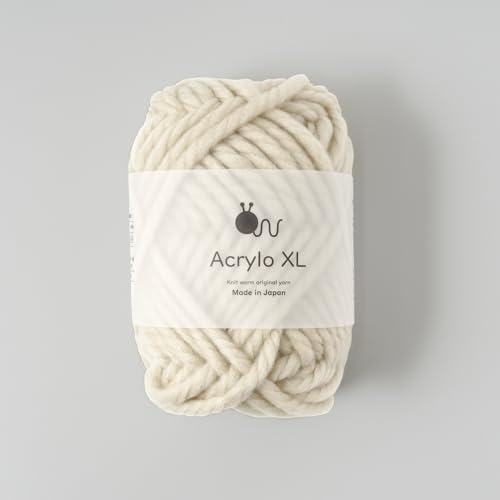 Акриловая XL Пряжа Extra Thick Wool, 50 г (приблизительно. 27м), Сделано в Японии, Набор из 5 шаров (107. бежевый)