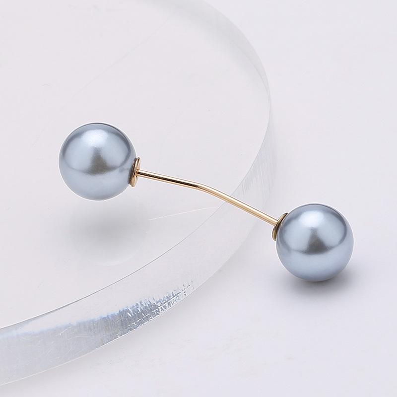 Elegant Minimalist Pearl Pin Brooch for Neckline and Waist