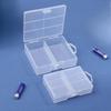 1pc Transparent Battery Storage Box, Holds 24 AA/AAA Batteries, Durable Plastic Organizer Case for Home Storage