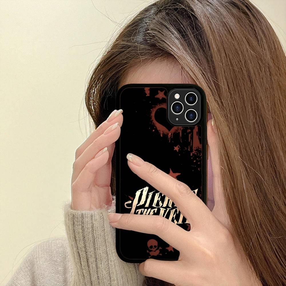 Чехол для телефона P-Pierce The Veil Band для iPhone 17 16 15 14 13 Plus 12 11 Pro Max, чехлы из ПК+ТПУ, задняя крышка