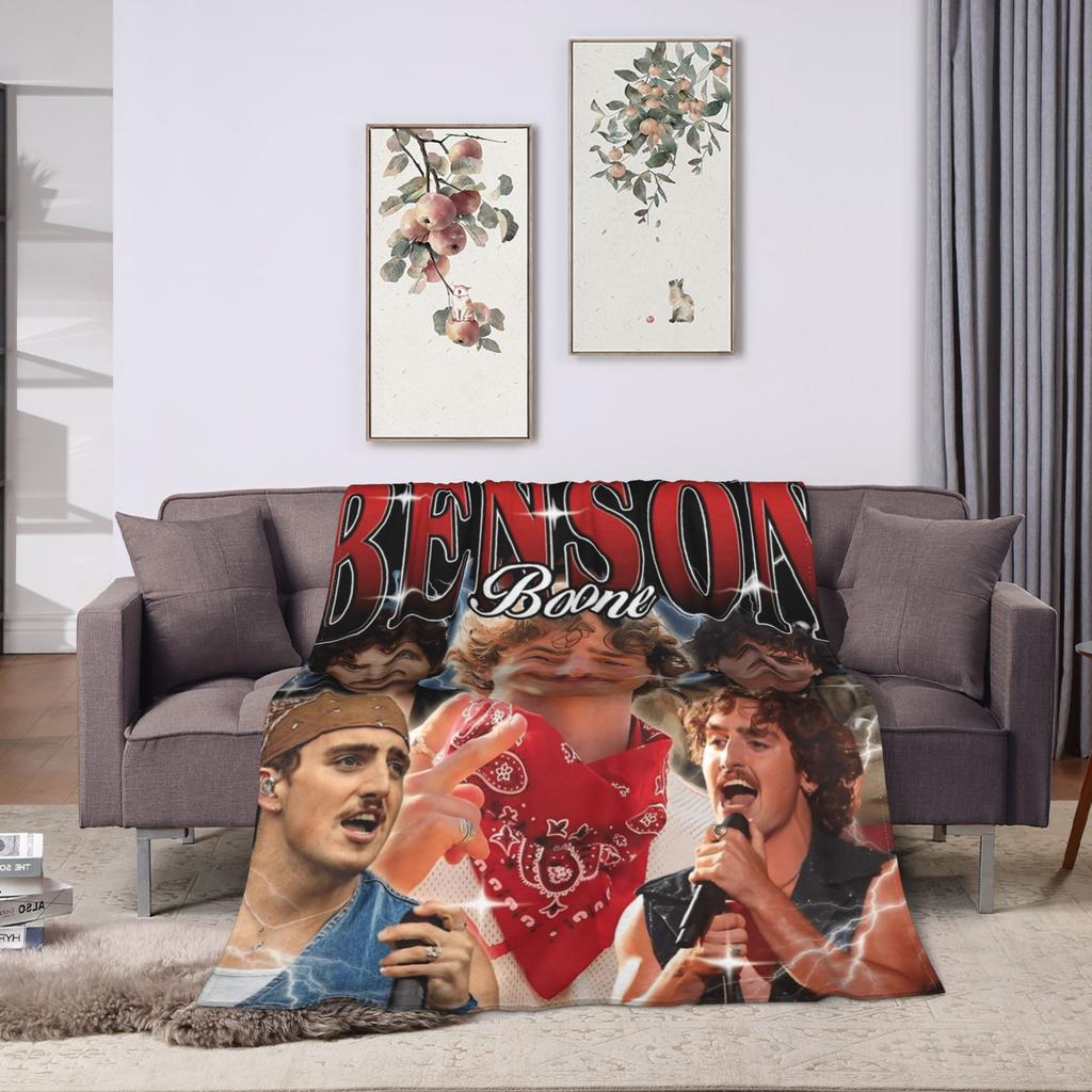 Плед Benson Boone Тур Мягкий Теплый Уличный Тренд Плюшевый Плед для Дивана Кресла Кемпинга Фланелевое Покрывало Постельное Покрытие