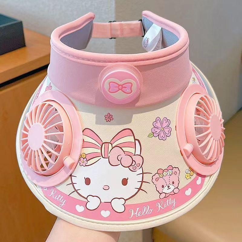 Кепка от солнца Sanrio Kity Fan с широкими полями для лета, большая широкополая шляпа от солнца Kuromi