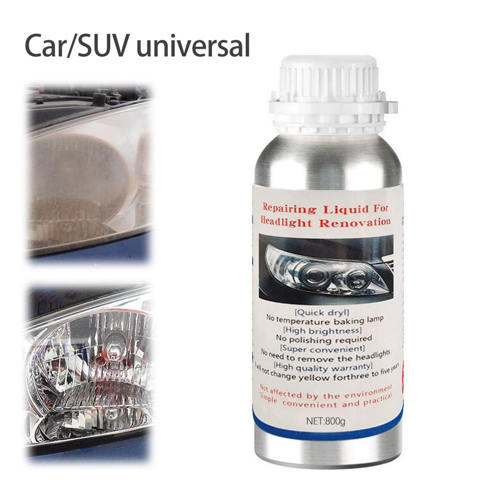 Automotive Headlight Coating Liquid Car Headlight Polish Restoration Fluid 600ML Evaporator Lamps Regeneration