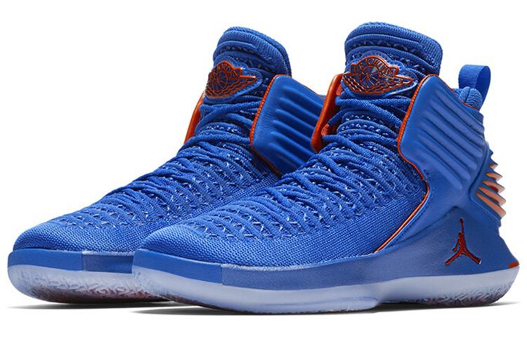 Jordan Детские баскетбольные кроссовки Air Jordan 32 с нескользящей подошвой и амортизацией, высокие, AA1254-400