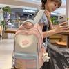 Summer New High-Value Fresh Style Backpack for Girls and Boys, Ice Cream Candy Double Shoulder Bag