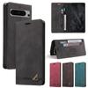 Anti Theft Brush Flip Leather Case for Google Pixel 9 Pro XL 8 7 6 Pro 8A 7A 5A 5G Stand Card Solt Wallet Phone Etui Cover