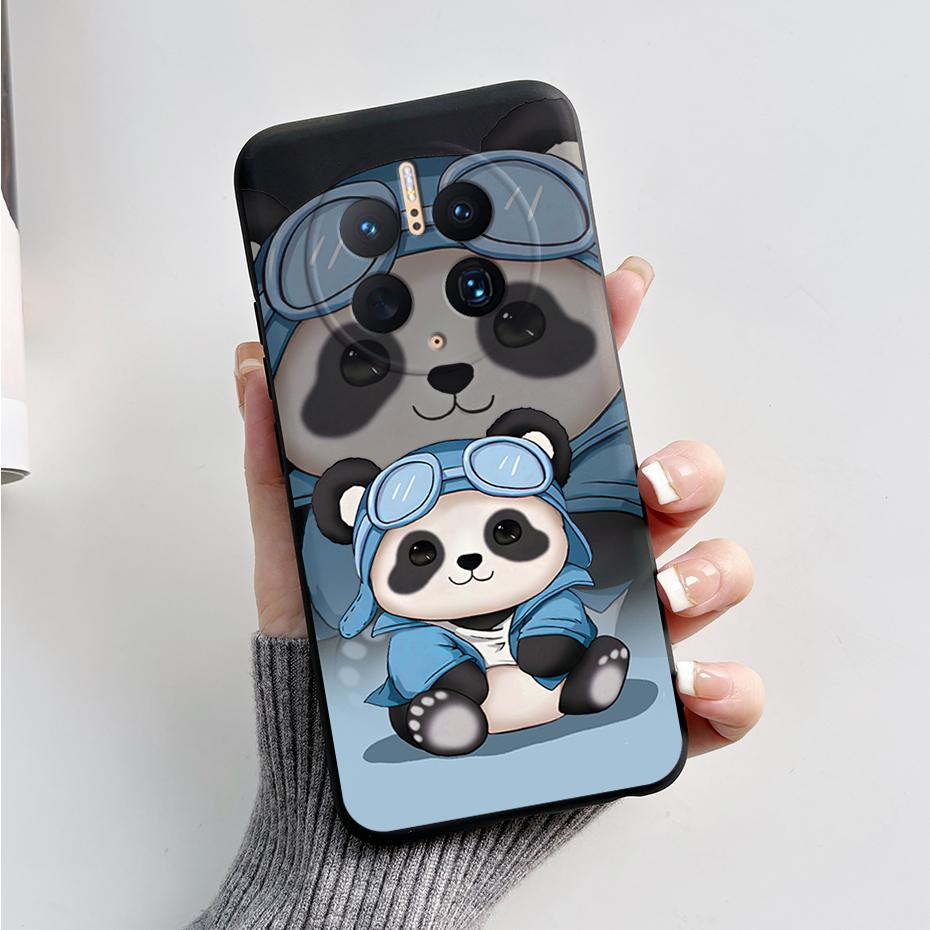 Чехлы для телефона Huawei Mate 50 Pro Милый Кролик Панды Чехол Для Huawei Mate50 Pro Mate 50Pro Мягкий Силиконовый Ударопрочный Задний Чехол