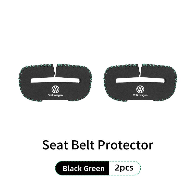 hijk1 Car Seat Belt Buckle Protector Safety Belt Anti-scratch Cover For Volkswagen VW Golf 4 6 GTI Tiguan Passat B5 B6 B7 CC Jetta MK5