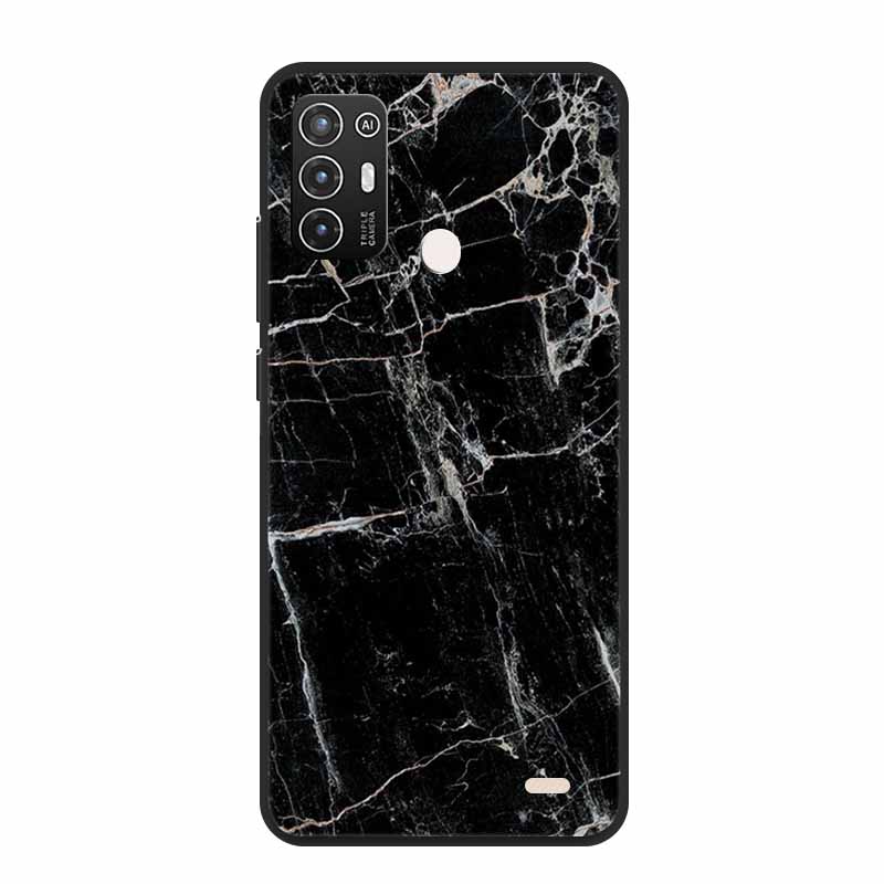 For ZTE Blade A52 / A52 Lite Case A72 4G 5G Marble Soft TPU Silicone Phone Cover for ZTE Blade A52Lite Bumper Shockproof Shell