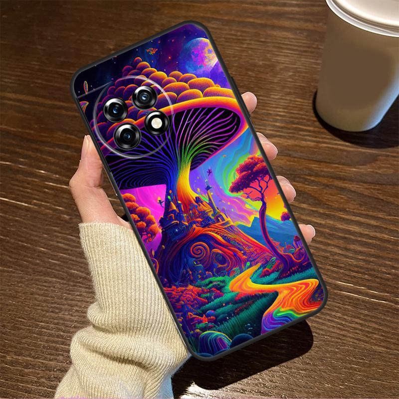 Странный психоделический чехол с грибами для OnePlus 15R 13R 12R 10R 8T 10T 13T 15 13 12 11 9 10 Pro Nord CE 5 4 3 2 Lite N20 N30