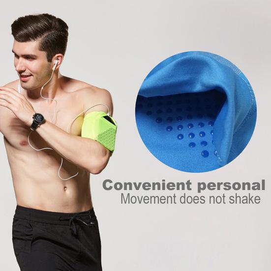 Outdoor Sport Running Jogging Cycling Reflective Elastic Phone Pouch Armband Bag