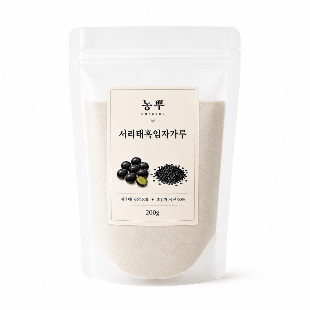 Nongppu Domestic Seoritae and Black Sesame Powder Seoritae 50% Black Sesame 50% 1 pcs 200g Ingredients: may be subject to | 1 pcs 200g