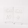 Hot,20 Transparent Acrylic Table Number With Base For Wedding Reception Event Party Decoration
