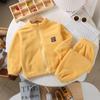 Winter Children's Home Clothing Warm Set, Two Piece Set For Boys And Girls