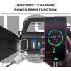 Plastic Searchlight USB Charge Hand Lamp Portable Camping Light  Emergency Use