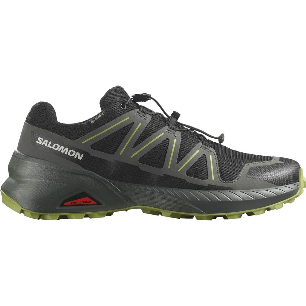 SALOMON Кроссовки для трейлраннинга SPEEDCROSS PEAK GORE-TEX Мужские L47790500 Черный/Городской Шик/Темно-Лимонный 25,0 см