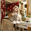 Cloveray 14 Милая виниловая BJD кукла 45 см, шарнирная кукла с 15 подвижными суставами, полностью артикулированная, стеклянные глаза, ручная роспись макияжа, сменная