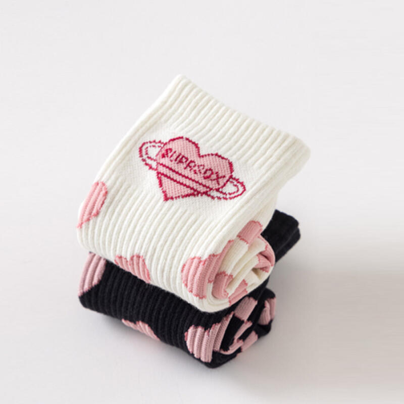 Компрессионные носки Cloni Black Pink Heart