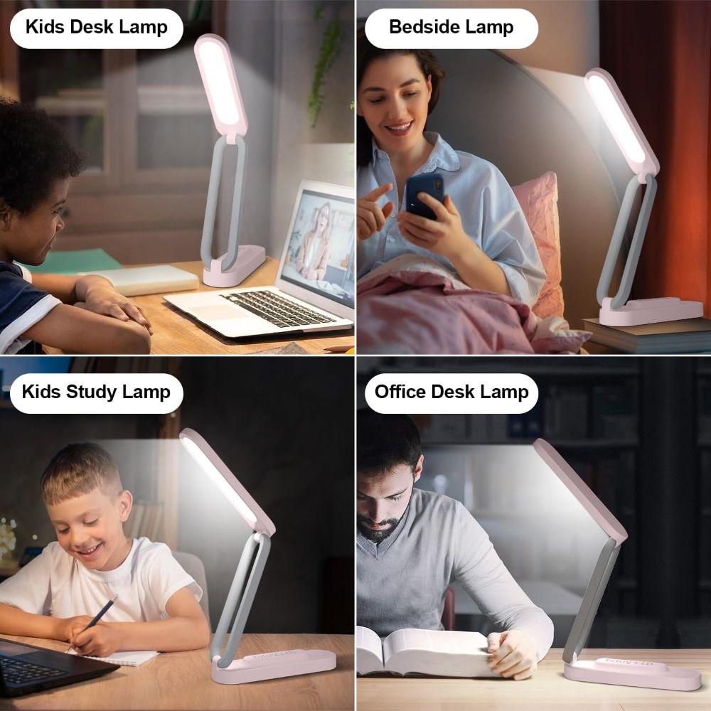 Foldable Eye Protection Light Rechargeable Reading Lamp Portable LED Desk Lamp