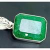 Серьги из стерлингового серебра 925 пробы с натуральным зеленым изумрудом 44 карата СЕРТИФИЦИРОВАННЫЕ Изумрудные драгоценные камни Подвеска NS-554