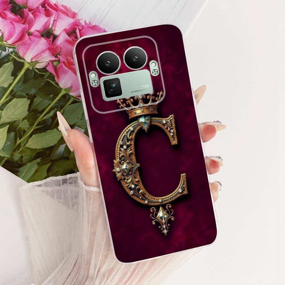 For Realme GT8 Case Realme GT 8 Pro Cover 2025 Fashion Letters Crown Capa Soft Silicone Bumper For Realme GT8 Pro RMX5210 Fundas