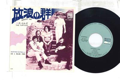 7-дюймовая пластинка TURTLES - Wanderin' Kind / Like A Rolling Sto HIT1884 WHITE WHALE 1971 Япония Рок Б/У
