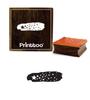 Printtoo Crafting Stars Design Square Wooden Rubber Stamp Diary Card Block-2 X 2