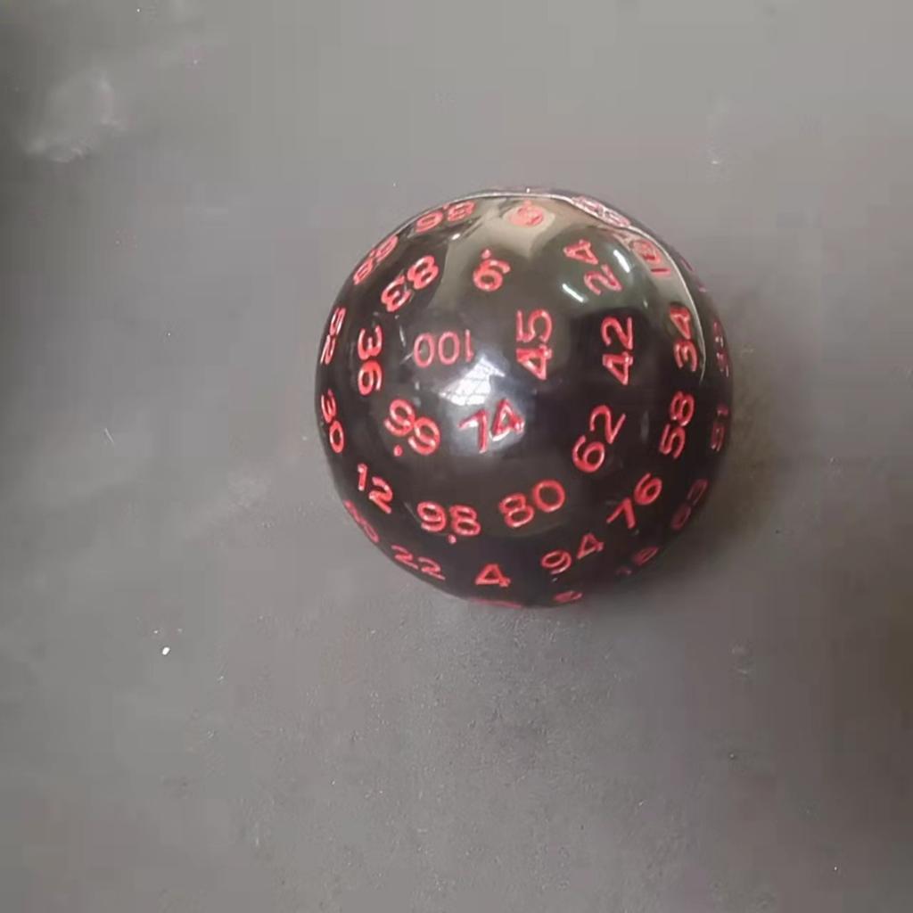 100 Sides Polyhedral Dice D100 Acrylic Dices for Table Board Role Playing Game Bar Pub Club Party