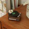 Vintage 1/12 Dollhouse Miniature Props Grocery Record Player Cat Resin Handicrafts Desktop Ornaments DIY Dollhouse Decoration