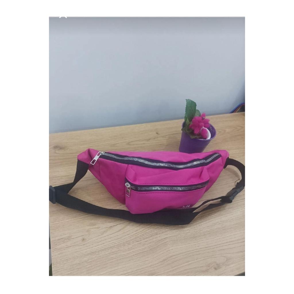 Черная сумка через плечо и пояс унисекс с двумя отделениями и перекрестными ремнями