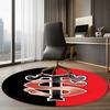 Stade Toulousain Printed Round Rug Carpet Chair Rug Area Rug Entryway Doormats,for Office Chair Living Room Bedroom Kitchen Room.