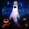 Halloween Ghost Windsocks Decorations with LED Light, Outdoor, Hanging Ghost Windsocks for Trees, Yard, Halloween Decor Supplies