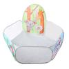 Tent Ball Pit Indoor Foldable Gray Cartoon Illustration Look Ball Pool 1.2m Basketball Shot Game