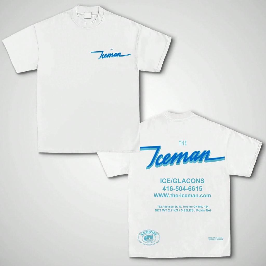 Rapper Drake Iceman Album Graphics Unisex 100%Cotton Shirt, 2026 Men's Hip Hop Streetwear Tsh