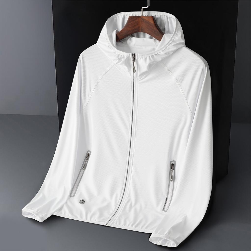Hooded sunscreen clothing jacket men's and women's high elastic breathable outdoor sports mountaineering clothing group buying LOGO