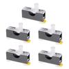 5 Sets DIN Rail Holder Base with FS101 Fuses 250V 10A 6x 30mm